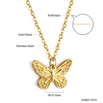 Small Butterfly Pendant Necklace