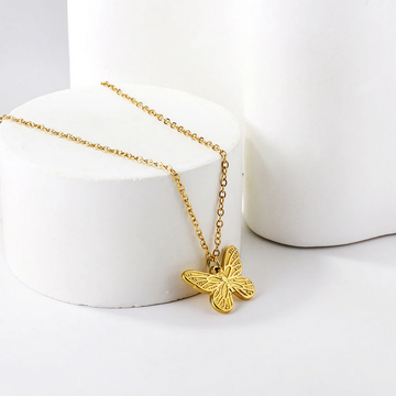 Small Butterfly Pendant Necklace